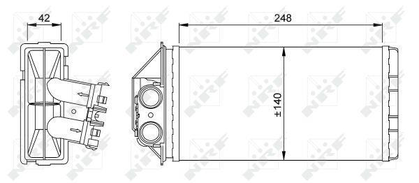 Radiador de calefacción NRF B.V. ref. 53561