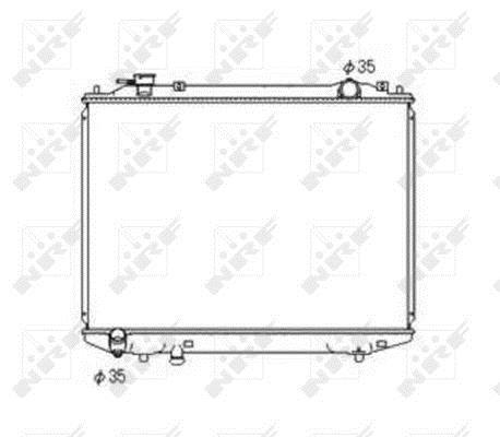 Radiateur moteur (Radiateur de refroidissement) NRF B.V. 53567