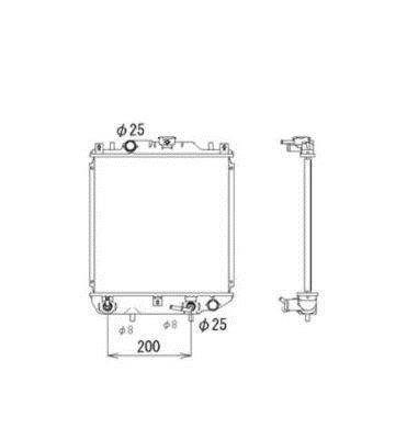 Radiateur moteur (Radiateur de refroidissement) NRF B.V. 53577