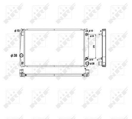 Radiateur moteur (Radiateur de refroidissement) NRF B.V. 53590