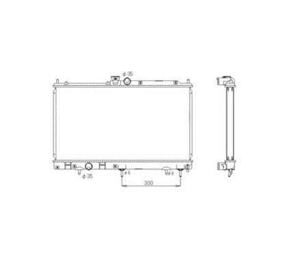Radiateur moteur (Radiateur de refroidissement) NRF B.V. 53592