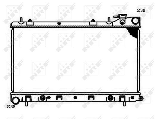 Radiateur moteur (Radiateur de refroidissement) NRF B.V. 53597