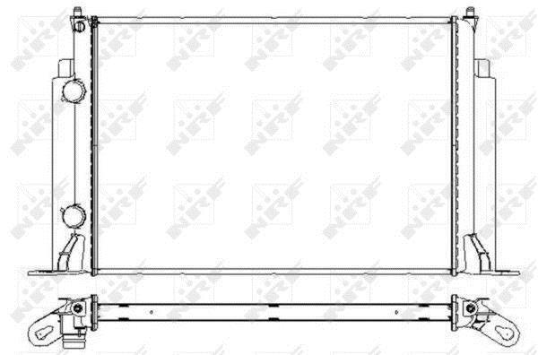 Radiador, refrigeración del motor NRF B.V. ref. 53609