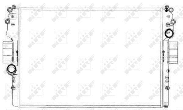 Radiateur moteur (Radiateur de refroidissement) NRF B.V. 53614