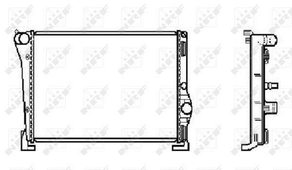Radiateur moteur (Radiateur de refroidissement) NRF B.V. 53615