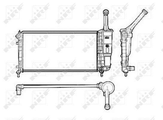 Radiateur moteur (Radiateur de refroidissement) NRF B.V. 53616