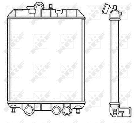 Radiador motor NRF B.V. 53618