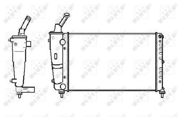 Radiador, refrigeración del motor NRF B.V. ref. 53619