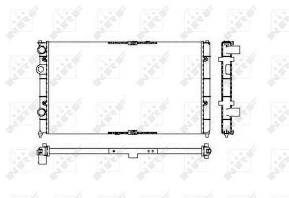 Radiador, refrigeración del motor NRF B.V. ref. 53632
