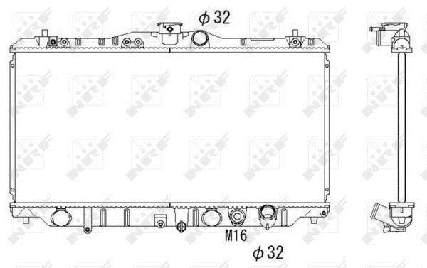 Radiateur moteur (Radiateur de refroidissement) NRF B.V. 536352