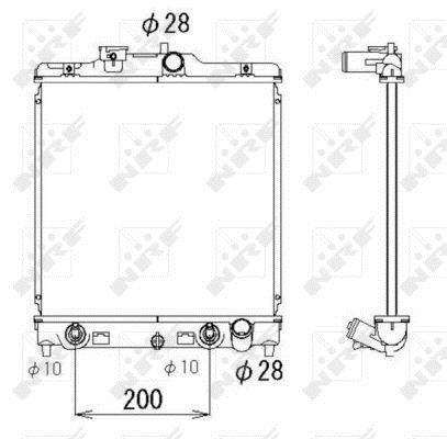 Radiador, refrigeración del motor NRF B.V. ref. 536355