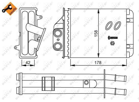 Radiador de calefacción NRF B.V. ref. 53641