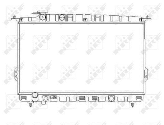 Radiateur moteur (Radiateur de refroidissement) NRF B.V. 53642