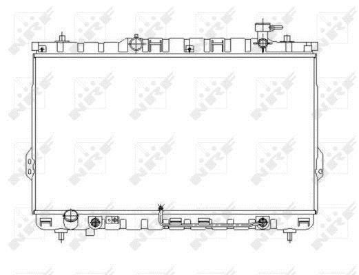 Radiador, refrigeración del motor NRF B.V. ref. 53646