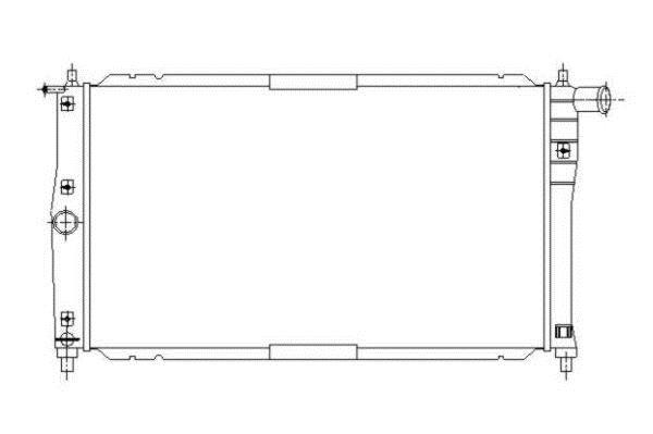 Radiateur moteur (Radiateur de refroidissement) NRF B.V. ref. 53647