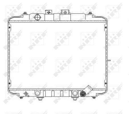 Radiador, refrigeración del motor NRF B.V. ref. 53650