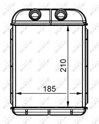 Radiateur de chauffage NRF B.V. ref. 53668