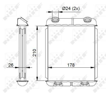 Radiador de aquecimento NRF B.V. ref. 53669