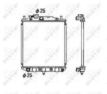 Radiateur moteur (Radiateur de refroidissement) NRF B.V. 53673