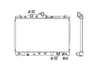 Radiador, refrigeración del motor NRF B.V. ref. 53676