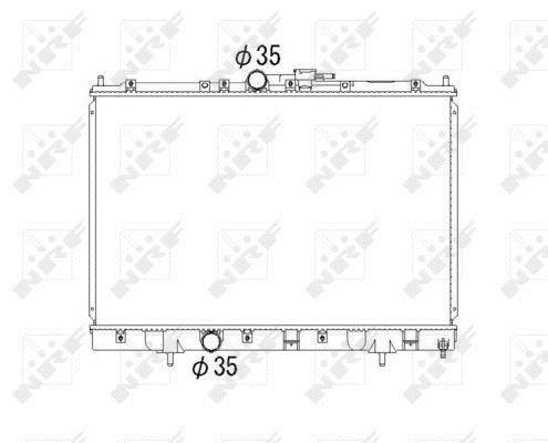 Radiador, refrigeración del motor NRF B.V. ref. 53792