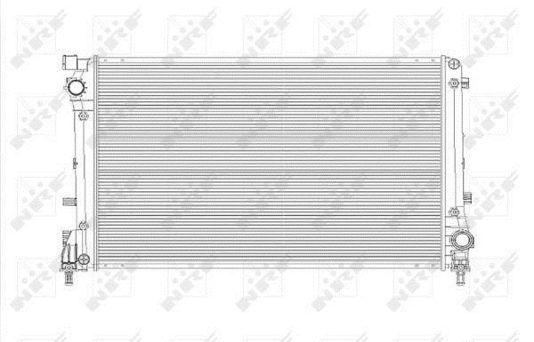 Radiateur moteur (Radiateur de refroidissement) NRF B.V. ref. 53835