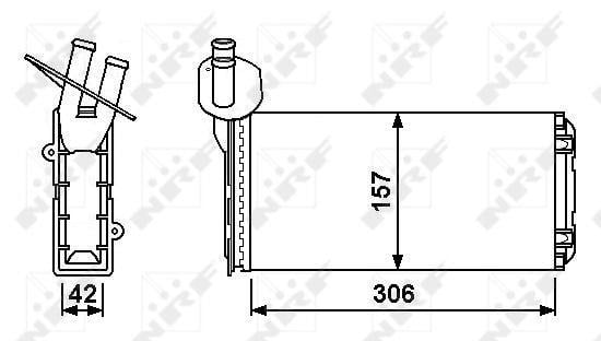 Radiador de calefacción NRF B.V. ref. 53889