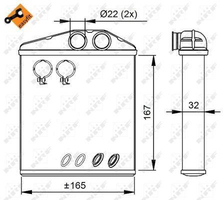 Radiador de calefacción NRF B.V. ref. 54208
