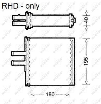 Radiador de calefacción NRF B.V. ref. 54223