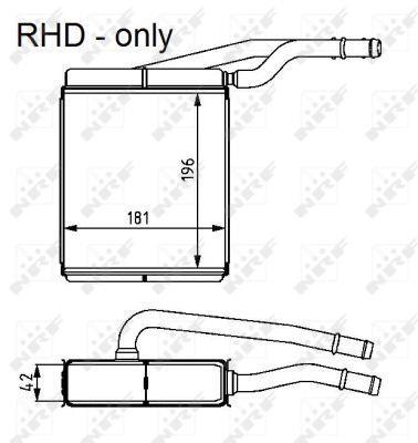 Radiador de calefacción NRF B.V. ref. 54226