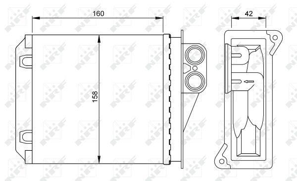 Radiador de calefacción NRF B.V. ref. 54236