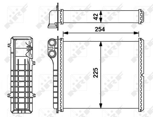 Radiateur de chauffage NRF B.V. ref. 54239