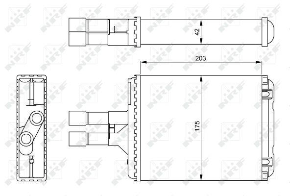 Radiador de calefacción NRF B.V. ref. 54242