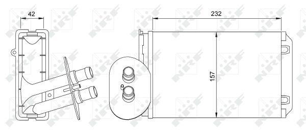 Radiador de calefacción NRF B.V. ref. 54247