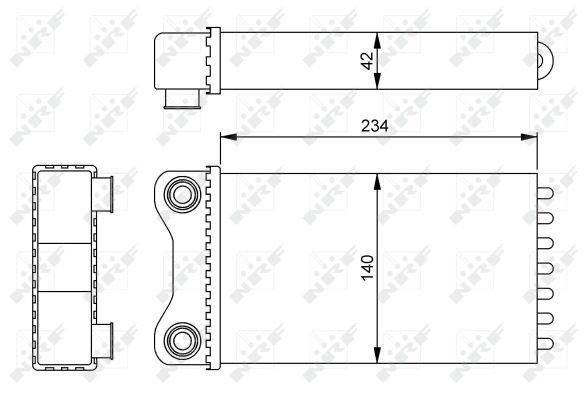 Radiateur de chauffage NRF B.V. ref. 54252