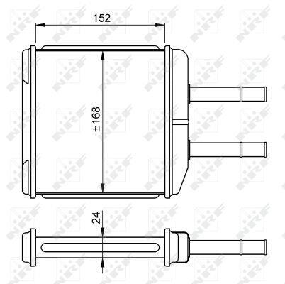 Radiateur de chauffage NRF B.V. ref. 54260
