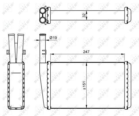 Radiador de aquecimento NRF B.V. ref. 54266