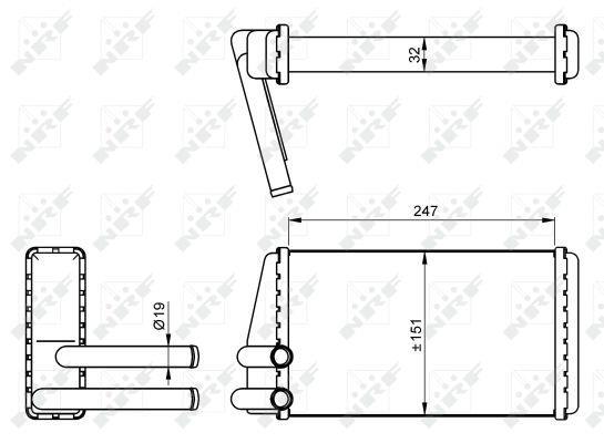 Radiador de aquecimento NRF B.V. ref. 54267