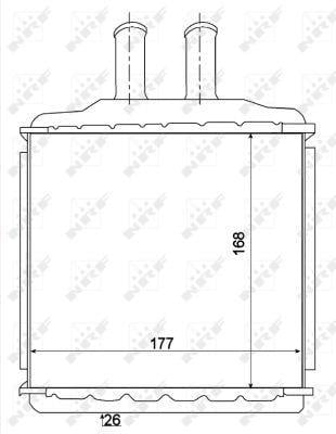 Radiador de aquecimento NRF B.V. ref. 54270