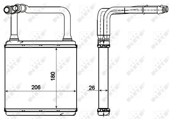 Radiador de aquecimento NRF B.V. ref. 54273