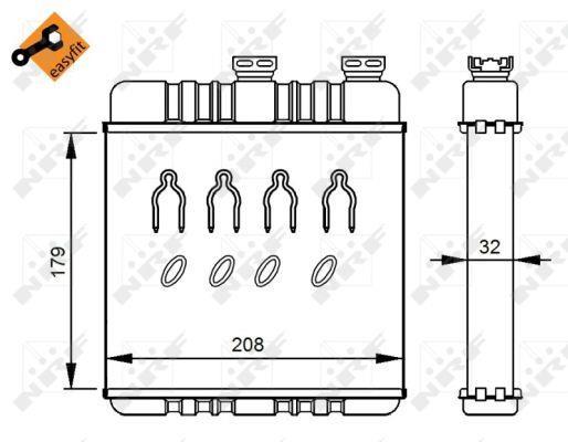 Radiador de aquecimento NRF B.V. ref. 54279