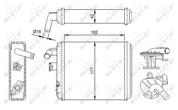 Radiador de aquecimento NRF B.V. ref. 54282