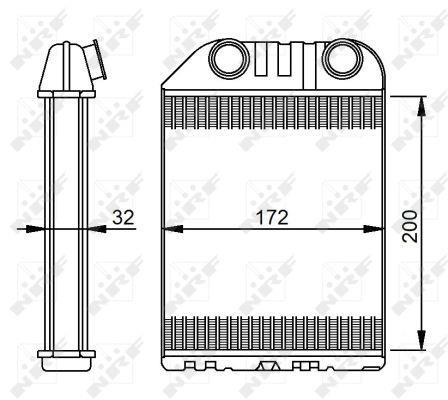 Radiador de calefacción NRF B.V. ref. 54287