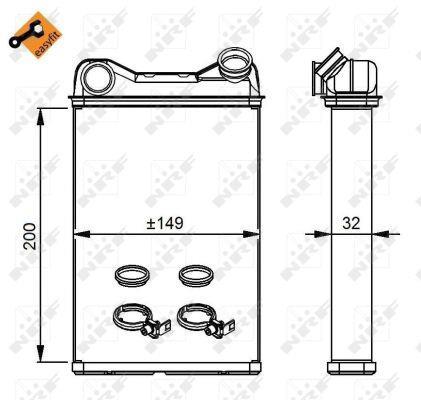 Radiador de calefacción NRF B.V. ref. 54292