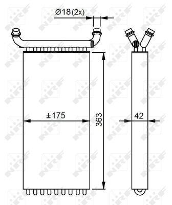 Radiador de aquecimento NRF B.V. ref. 54293