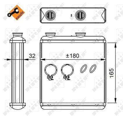 Radiador de calefacción NRF B.V. ref. 54298