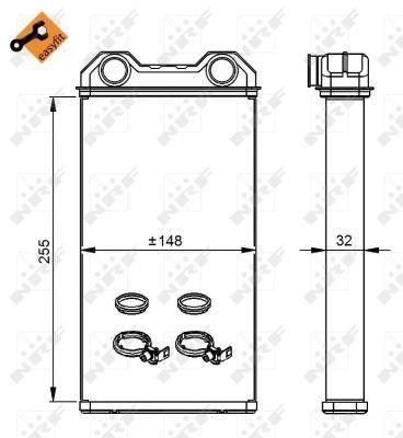 Radiateur de chauffage NRF B.V. ref. 54300