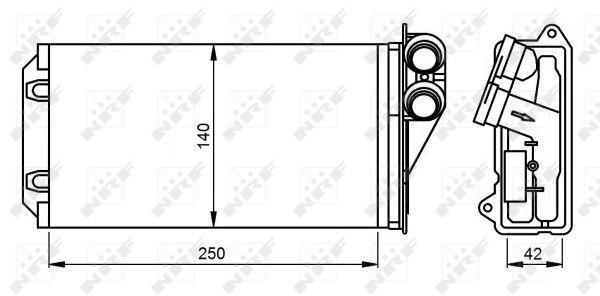 Radiador de calefacción NRF B.V. ref. 54305