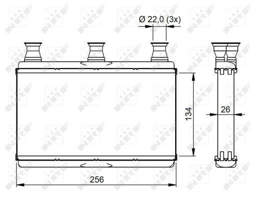 Radiador de calefacción NRF B.V. ref. 54311