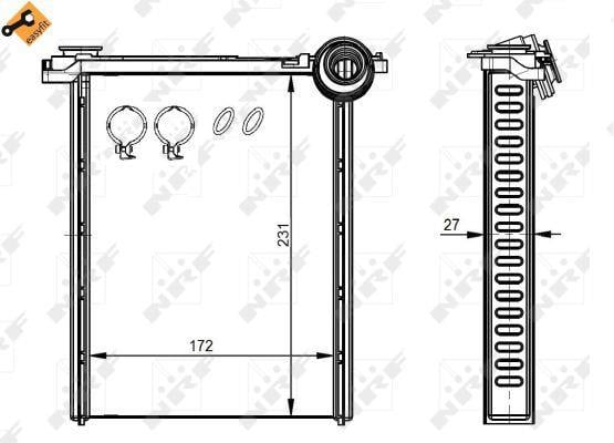 Radiador de aquecimento NRF B.V. ref. 54314